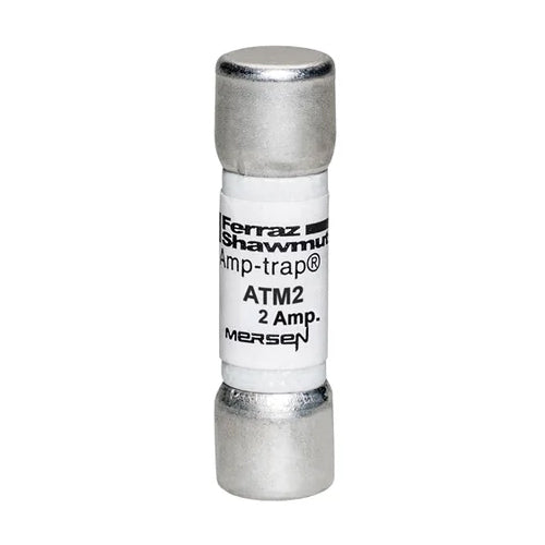 Mersen ATM2, Midget Fast-Acting ATM Fuse, 600VAC/DC, 2A, Ferrule Type