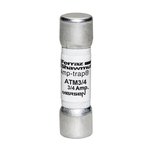 Mersen ATM3/4, Midget Fast-Acting ATM Fuse, 600VAC/DC, 0.75A, Ferrule Type