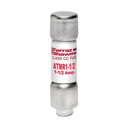 Mersen ATMR1-1/2, ATMR Class CC Fast-Acting Fuse, 600VAC/DC, 1.5A, Ferrule Type