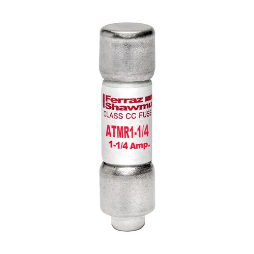 Mersen ATMR1-1/4, ATMR Class CC Fast-Acting Fuse, 600VAC/DC, 1.25A, Ferrule Type