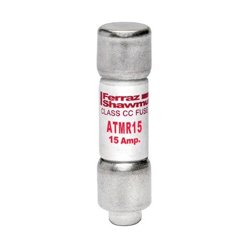 Mersen ATMR15, ATMR Class CC Fast-Acting Fuse, 600VAC/DC, 15A, Ferrule Type