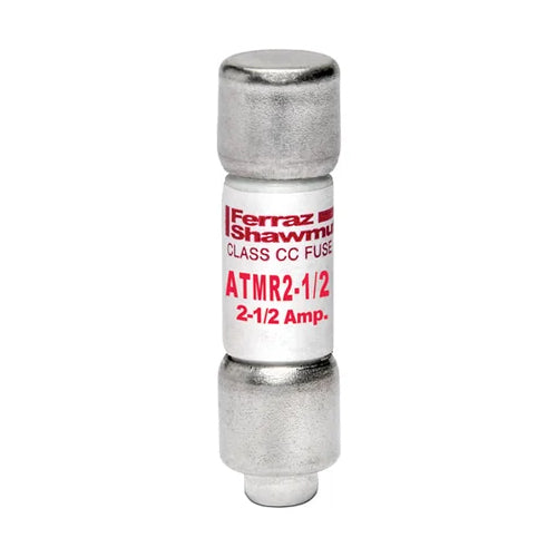 Mersen ATMR2-1/2, ATMR Class CC Fast-Acting Fuse, 600VAC/DC, 2.5A, Ferrule Type