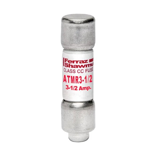 Mersen ATMR3-1/2, ATMR Class CC Fast-Acting Fuse, 600VAC/DC, 3.5A, Ferrule Type
