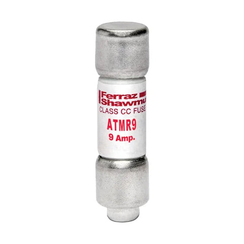 Mersen ATMR9, ATMR Class CC Fast-Acting Fuse, 600VAC/DC, 9A, Ferrule Type