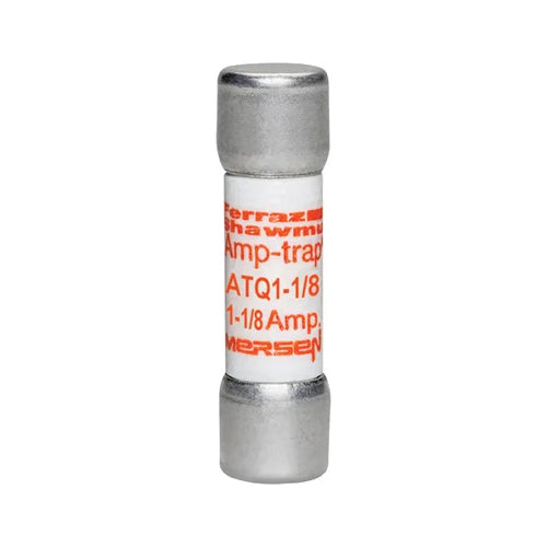 Mersen ATQ1-1/8, Midget Time Delay ATQ Fuse, 500VAC, 1.125A, Ferrule Type - (Pack of 10)