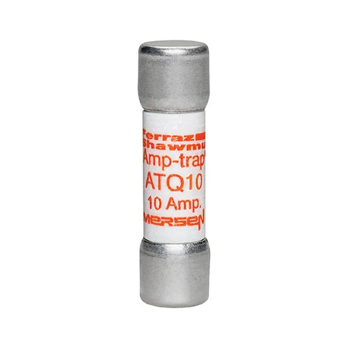 Mersen ATQ10, Midget Time Delay ATQ Fuse, 500VAC, 10A, Ferrule Type - (Pack of 10)
