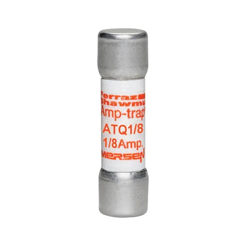 Mersen ATQ1/8, Midget Time Delay ATQ Fuse, 500VAC, 0.125A, Ferrule Type - (Pack of 10)