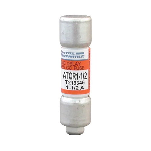 Mersen ATQR1-1/2, Class CC ATQR Time-Delay Fuse, 600VAC/300VDC, 1.5A, Ferrule Type