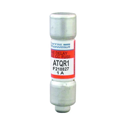 Mersen ATQR1, Class CC ATQR Time-Delay Fuse, 600VAC/300VDC, 1A, Ferrule Type