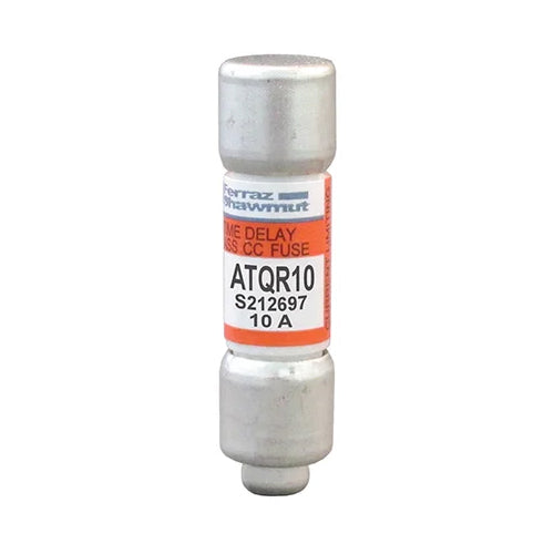 Mersen ATQR10, Class CC ATQR Time-Delay Fuse, 600VAC/300VDC, 10A, Ferrule Type
