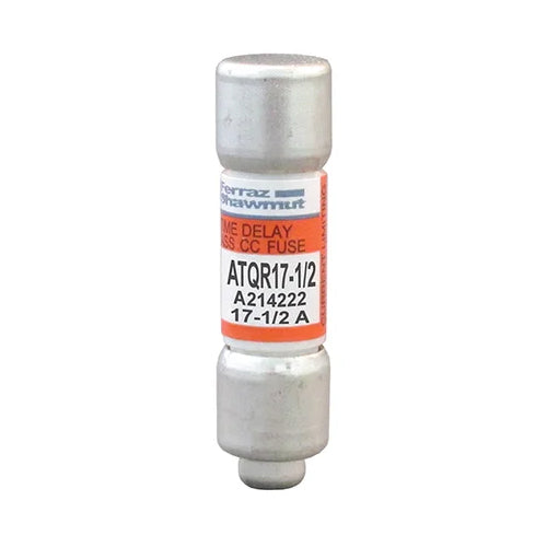 Mersen ATQR17-1/2, Class CC ATQR Time-Delay Fuse, 600VAC/300VDC, 17.5A, Ferrule Type