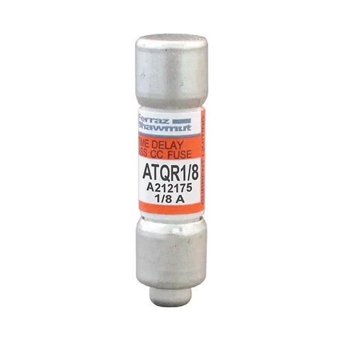 Mersen ATQR1/8, Class CC ATQR Time-Delay Fuse, 600VAC/300VDC, 0.125A, Ferrule Type