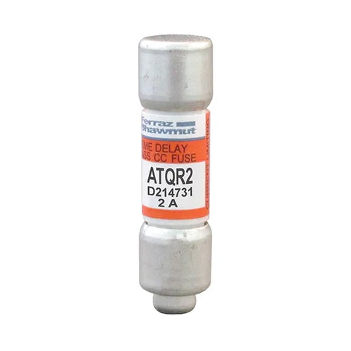 Mersen ATQR2, Class CC ATQR Time-Delay Fuse, 600VAC/300VDC, 2A, Ferrule Type