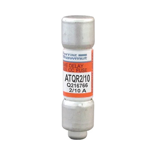 Mersen ATQR2/10, Class CC ATQR Time-Delay Fuse, 600VAC/300VDC, 0.2A, Ferrule Type