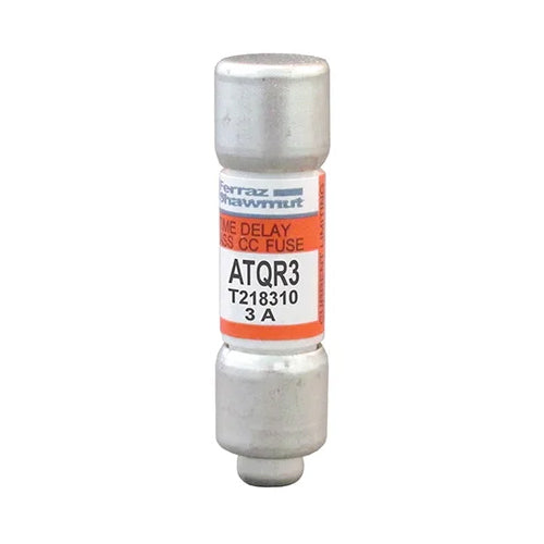 Mersen ATQR3, Class CC ATQR Time-Delay Fuse, 600VAC/300VDC, 3A, Ferrule Type
