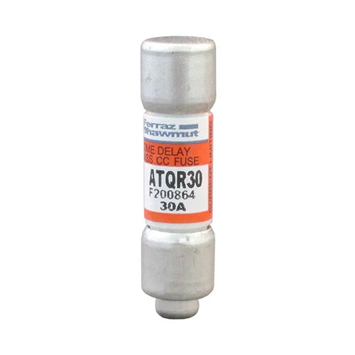 Mersen ATQR30, Class CC ATQR Time-Delay Fuse, 600VAC/300VDC, 30A, Ferrule Type