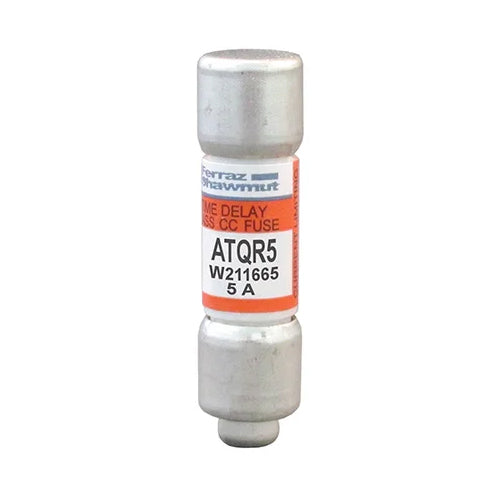 Mersen ATQR5, Class CC ATQR Time-Delay Fuse, 600VAC/300VDC, 5A, Ferrule Type