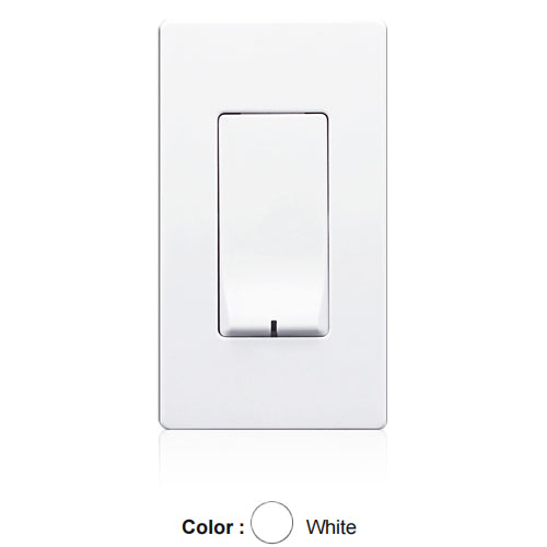 Leviton AWWRT-W, Renoir II Remote Switch, Thin Heat Sink, Neutral Required, 120/230/277 VAC, White