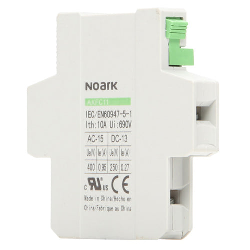 Noark AXFC11, Side Mount Auxiliary Contact Block, Screw Connect