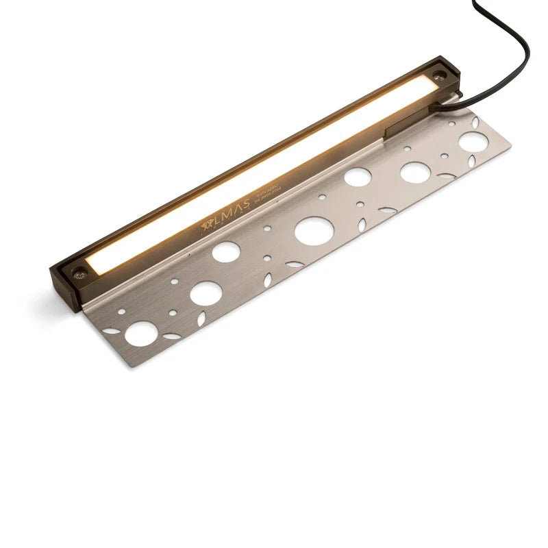 Almas Lighting HS-BB3W-402-3000K, ALMAS Citrine H2 Hardscape Light, 12'' Length, 3W, 3000K Warm White, 120° Beam Angle, Black Bronze