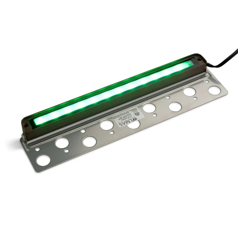 Almas Lighting HS-MC-404-RGBW, ALMAS Citrine H4 Hardscape Light, 12'' Length, 5W, Red Green Blue White (RGBW), 95° Beam Angle, Metal Chocolate