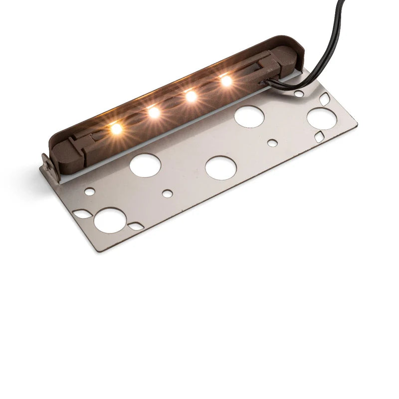 Almas Lighting HS-MC2W-405-3000K, ALMAS Citrine H5 Hardscape Light, 7'' Length, 2W, 3000K  Warm White, 60° Beam Angle, Metal Chocolate