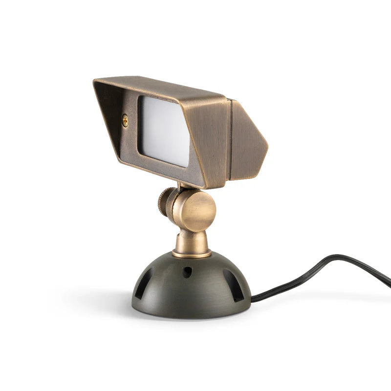 Almas Lighting FL-AB-602-NL, ALMAS Onyx F2 Flood Light, 5W, 500 Lumens, 2700K Warm White, 60° Beam Angle, Antique Bronze, No Lamp