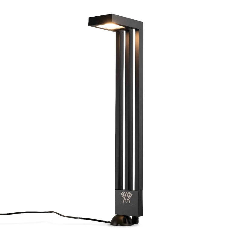 Almas Lighting PL-MB3W-315-3000K, ALMAS Emerald P15 Path Light, 3W, 12V, 300 Lumens, 3000K Warm White, 160° Beam Angle, Metal Black