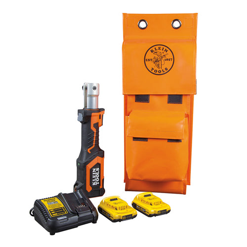 Klein Tools BAT207T13, Battery-Operated Cutter/Crimper, No Heads, 2 Ah