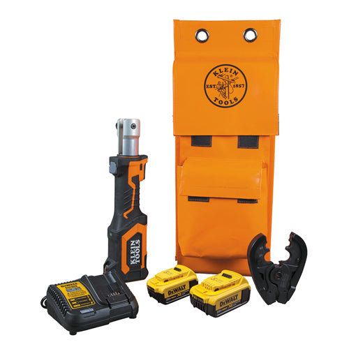 Klein Tools BAT207T14H, Battery-Operated Crimper, BG Die/D3 Groove, 4 Ah