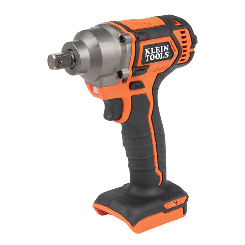 Klein Tools BAT20CW, Battery-Operated Compact Impact Wrench, 1/2-Inch Detent Pin, Tool Only