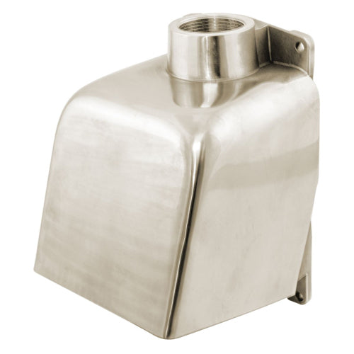 Hubbell BB1001WSS, Metallic 15º Angle Back Box, Stainless Steel, For 100 and 125A Devices, 1-1/2'' NPT Hub