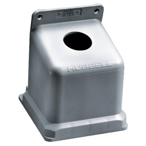 Hubbell BB100N, 15° Angle Non-Metallic Back Box, For 100 and 125A Devices, 1-1/2" NPT Hub