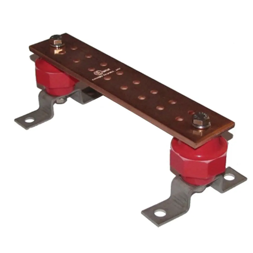 Burndy BBB14210A, Bare Copper Busbar, 1/4"x2"x10", 16 Holes
