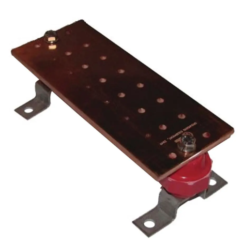 Burndy BBB14410D, Bare Copper Busbar, 1/4"x4"x10", 22 Holes