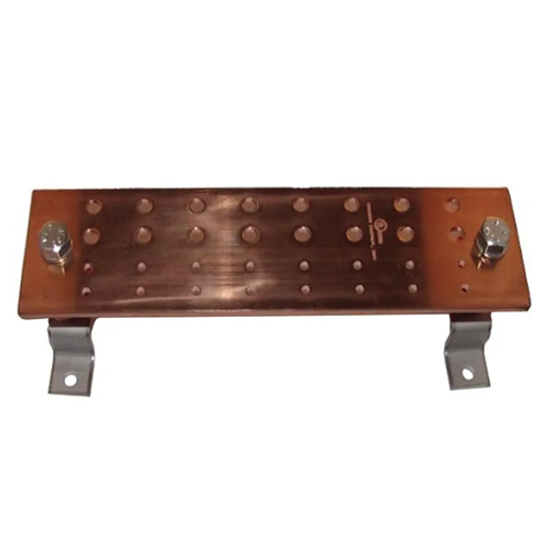 Burndy BBB14416H, Bare Copper Busbar, 1/4"x4"x16", 32 Holes