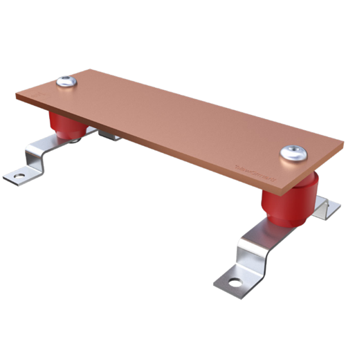 Burndy BBB412UD, Bare Copper Busbar, 1/4"x4"x12", Undrilled