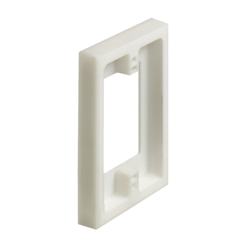 Arlington BES1, Non-Metallic Box Extender, Single-Gang, Extend Shallow Box 5/8", Paintable, White