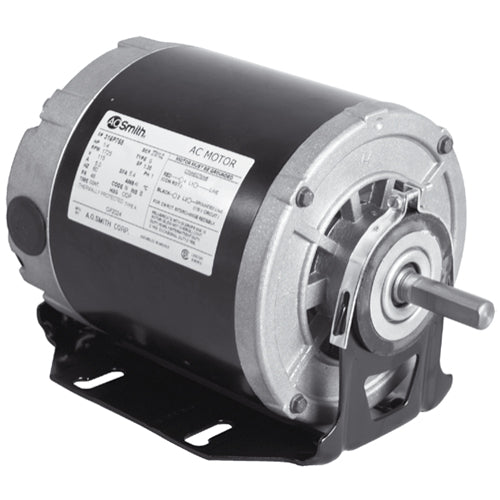 Rotom BF-4706, 5.5'' Diameter Belted Fan Motor, Split Phase, 1/3 HP, 115 Volts, 6.8 Amps, 1/1725 Spd/RPM, Sleeve Bearing, Reversible Rotation, 1/2''x1.5'' Shaft