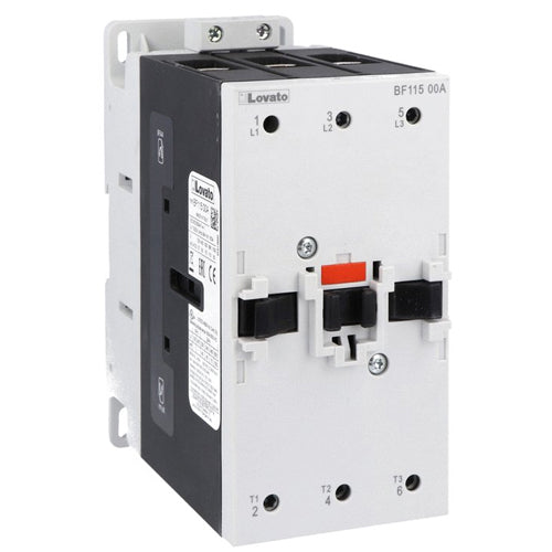 Lovato BF11500A57560, BF Series Three-Pole Contactor, IEC Operating Current Ie (AC3) = 115A, AC Coil 60Hz, 575VAC