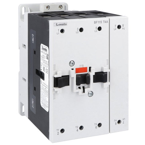Lovato BF115T4A57560, BF Series Four-Pole Contactor, IEC Operating Current Ith (AC1) = 160A, AC Coil 60Hz, 575VAC, 4NO