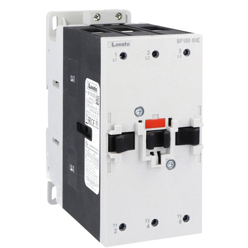 Lovato BF15000E230, BF Series Three-Pole Contactor, IEC Operating Current Ie (AC3) = 150A, AC/DC Coil, 100...250VAC/DC