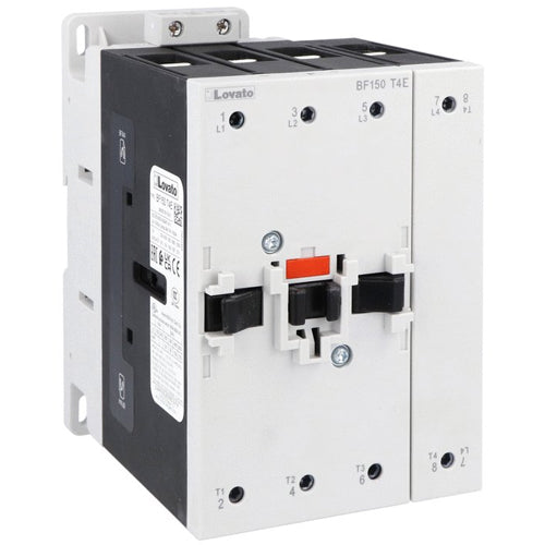 Lovato BF150T4E230, BF Series Four-Pole Contactor, IEC Operating Current Ith (AC1) = 165A, AC/DC Coil, 100...250VAC/DC, 4NO
