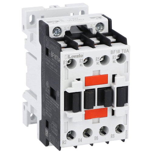 Lovato BF18T0A400, BF Series Four-Pole Contactor, IEC Operating Current Ith (AC1) = 32A, AC Coil 50/60Hz, 400VAC, 4NC