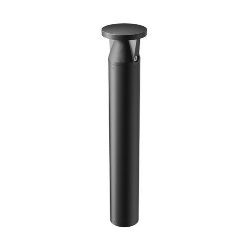 Votatec BL11-25WS-3CS-PC-42, 42'' Bollard LED Light With Built-In Photocell, CCT & Power Adjustable, 3000/4000/5000K, 25/20/15W, 120-347VAC, 1455-2600LM, Dimmable, Black