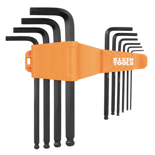 Klein Tools BLS10M, Long Ball-End Hex Key Set, Metric, 10-Piece