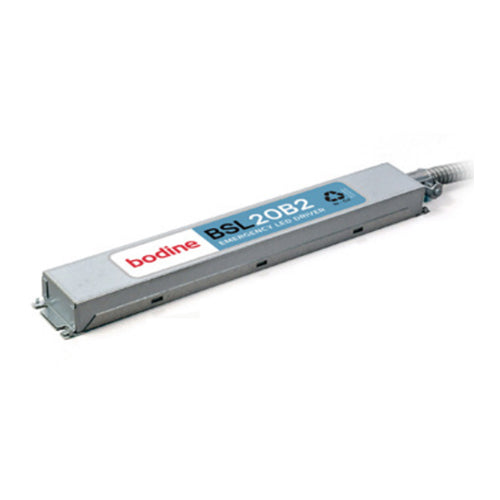 Bodine BSL20B2UCK55L1I1, Emergency LED Driver, 20W 54-200Vdc Output, 90 Minutes on Lithium Ion Battery, 120-277Vac Input