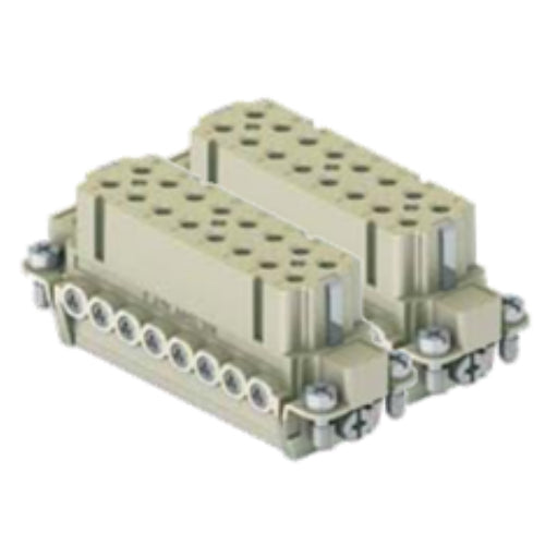 ITC CDAF16(#1-16) + CDAF16N(#17-32), 16A Small Profile Female Insert, 32+G Poles, Integral Screw Terminal Wire Connection, 600V