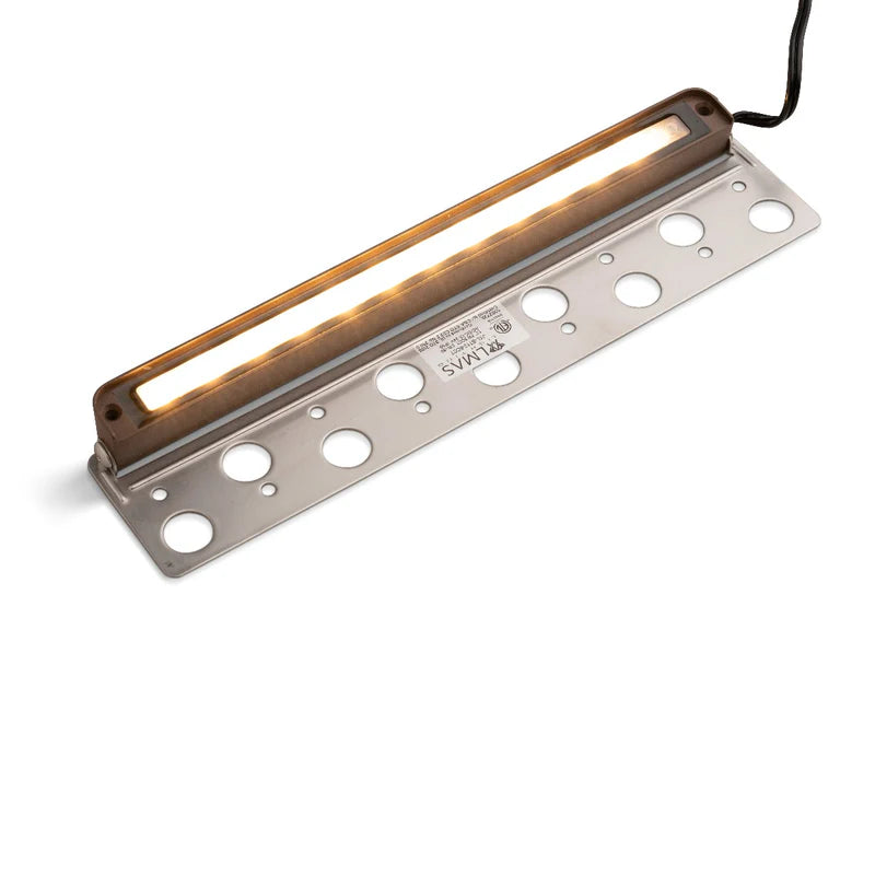 Almas Lighting HS-MC-404-MCT, ALMAS Citrine H4 Hardscape Light, 12'' Length, 7W, Multiple Color Temperture (5CCT), 95° Beam Angle, Metal Chocolate
