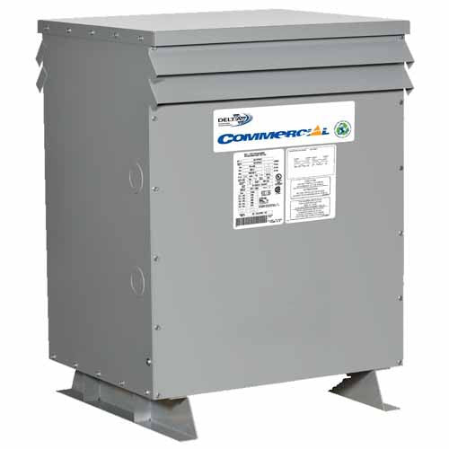 Delta CATA0055HUA6XXCD, 55kVA General Purpose Step-Up Transformer, 3 Phase, Primary 208V, Secondary 575V, Aluminum Winding, Auto Type, Type 3R Enclosure